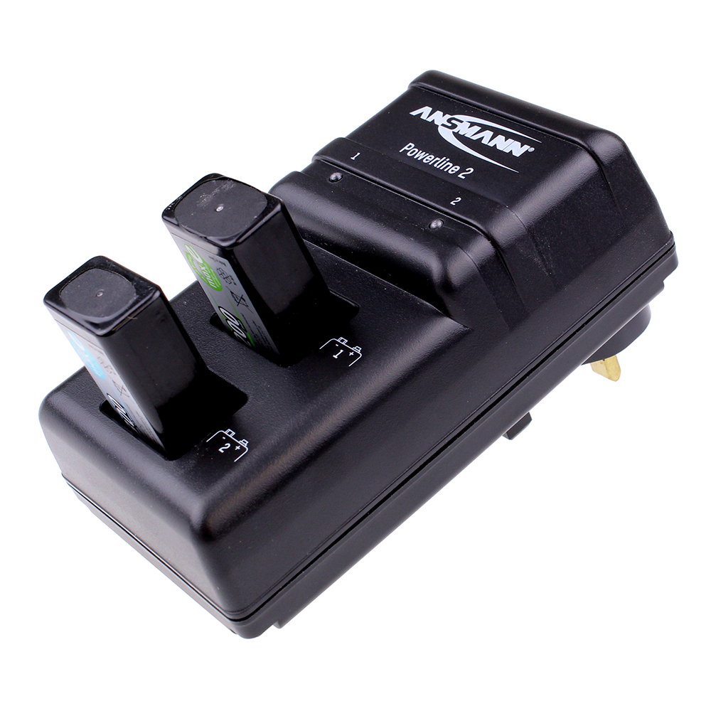 Ansmann Powerline 2 Battery Charger for 9V PP3 Batteries