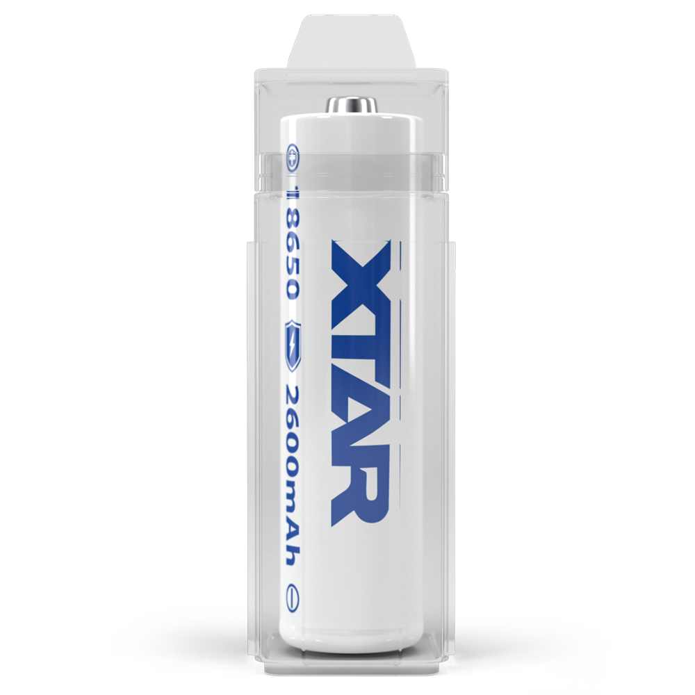 Xtar 18650 3.6V/3.7V LED Flashlight 2600mAh Button-Top Rechargeable Battery