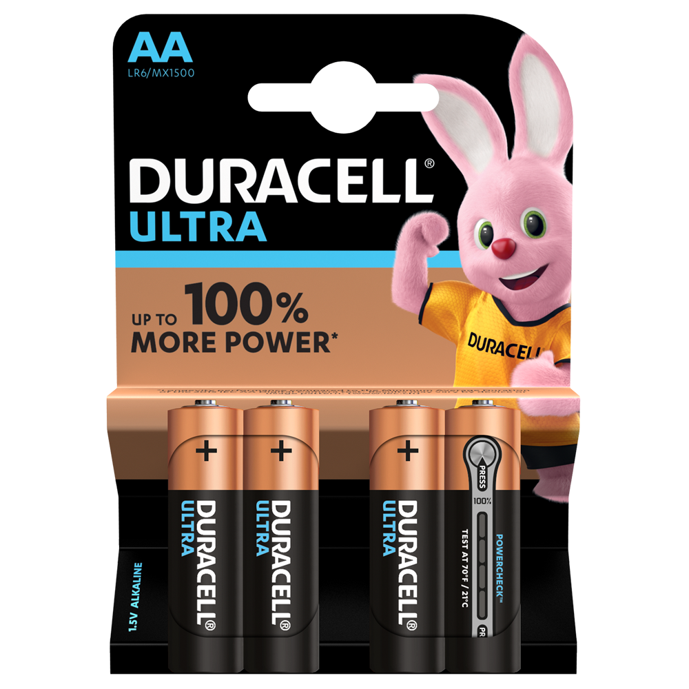 Duracell Ultra AA LR6 Batteries | 4 Pack