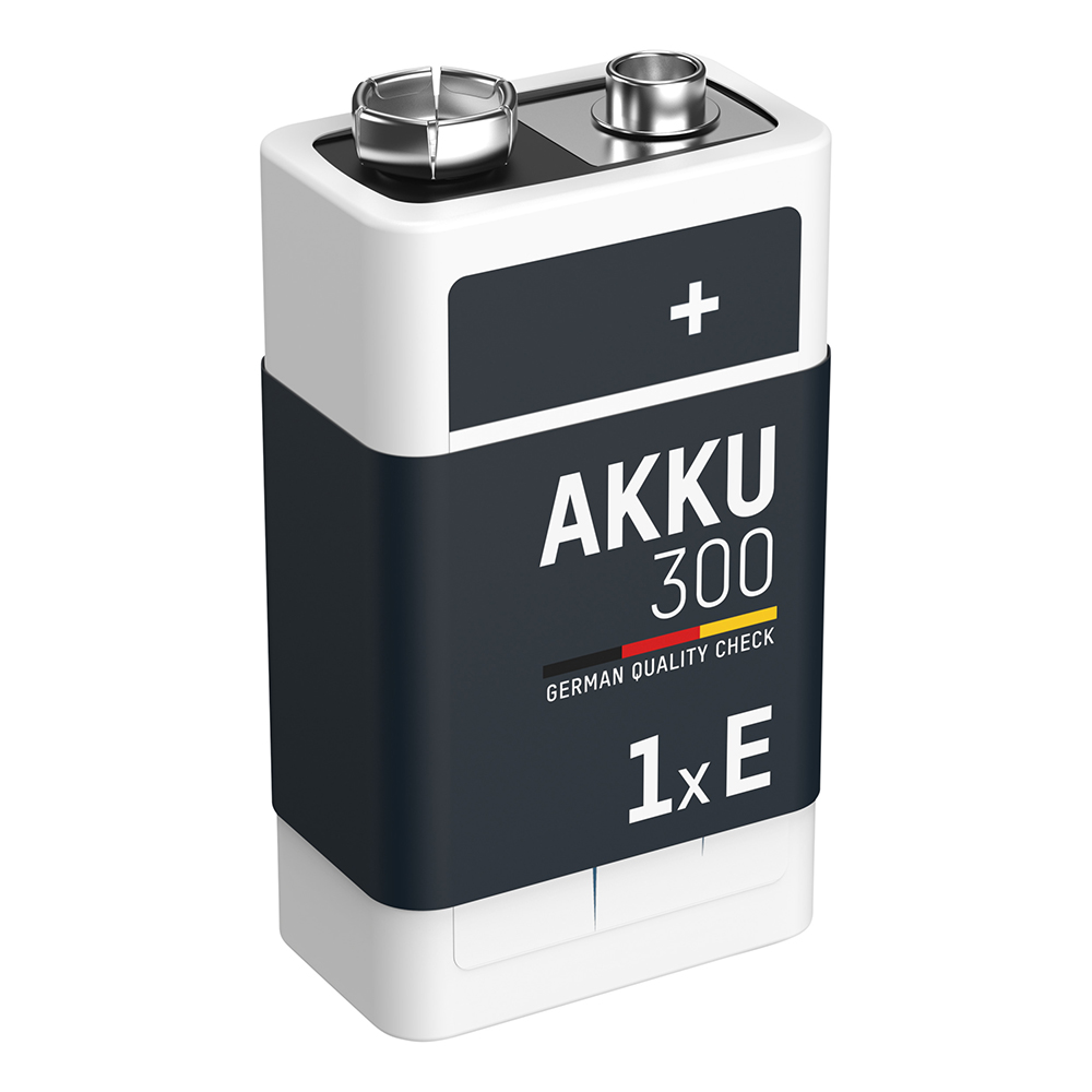 Ansmann Max-E 9V PP3 HR22 300mAh Pre-charged Rechargeable Battery | 1 Pack