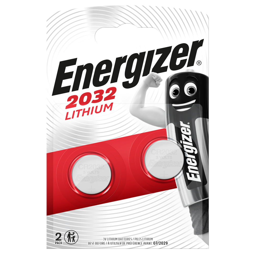 Energizer CR2032 Lithium Coin Cell Batteries | 2 Pack