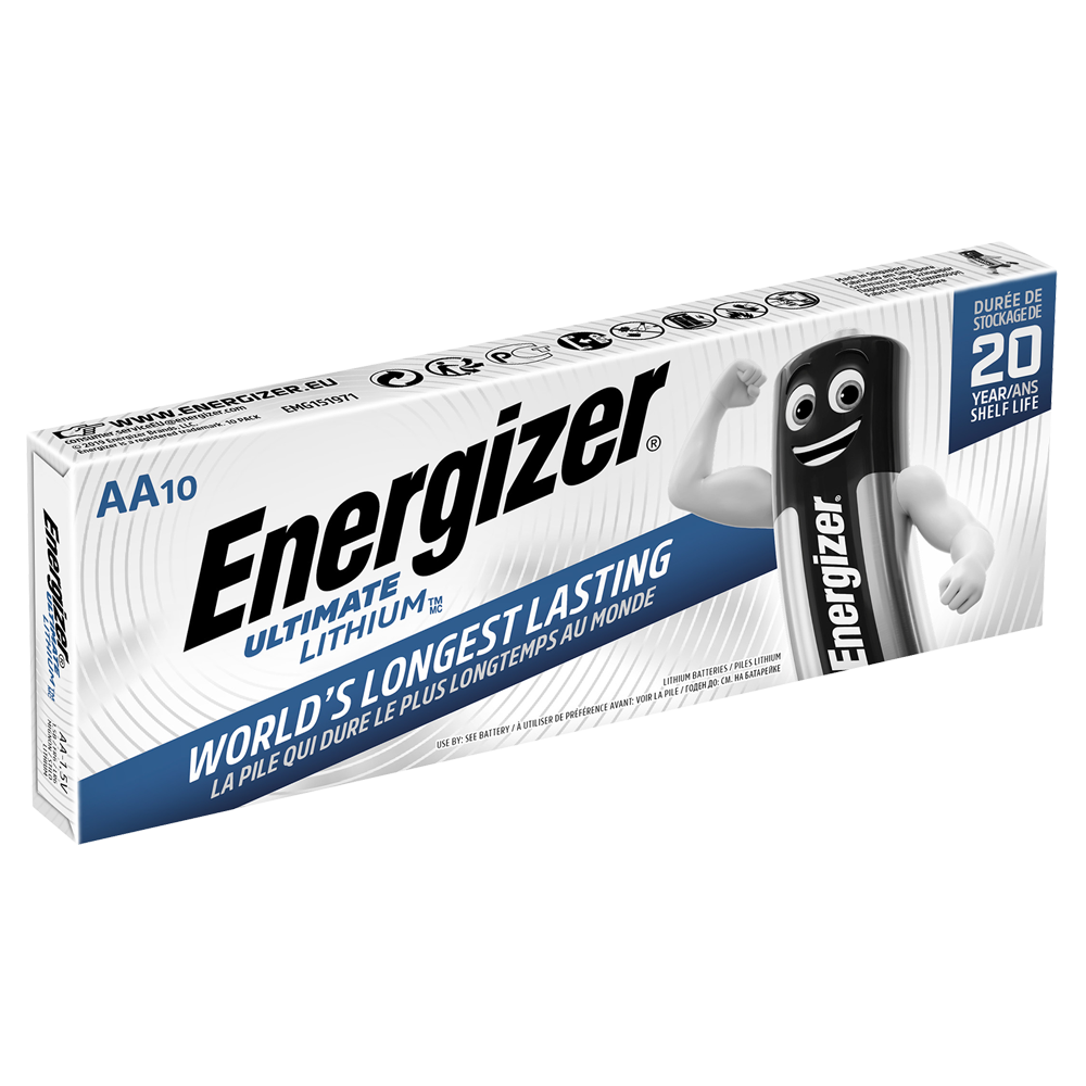 Energizer Ultimate Lithium AA LR6 L91 Batteries | 10 Pack
