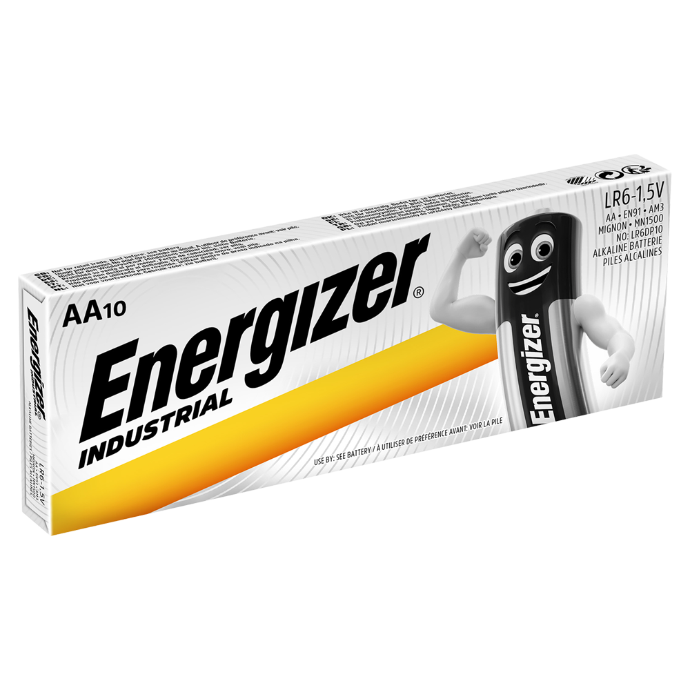 Energizer Industrial AA LR6 Batteries | Box of 10