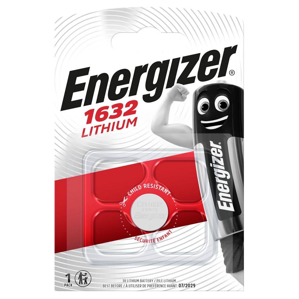 Energizer CR1632 L50 Lithium Coin Cell Battery | 1 Pack