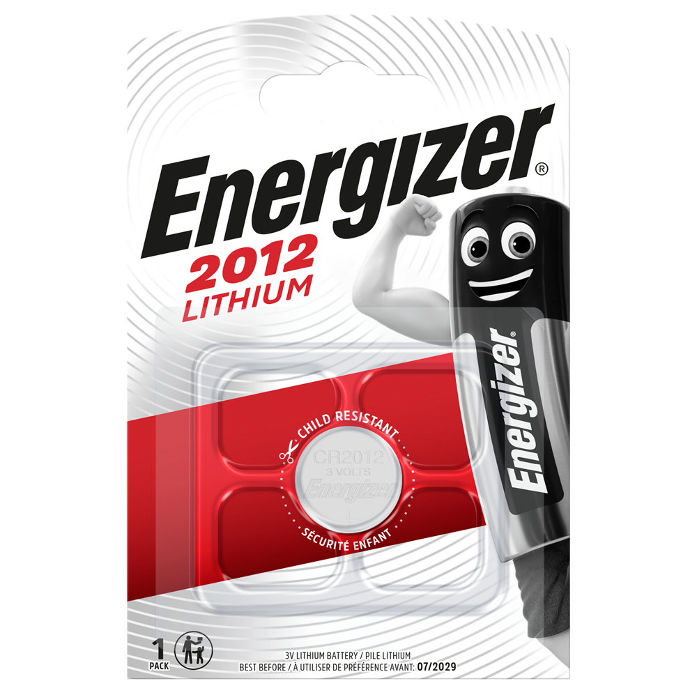 Energizer CR2012 Lithium Coin Cell Batteries | 1 Pack
