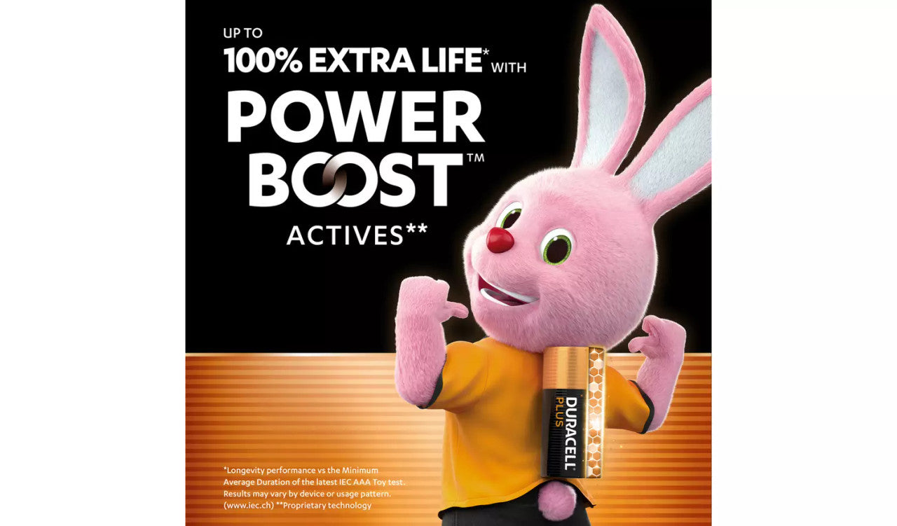 Duracell Plus AAA LR03 Batteries | 24 Pack