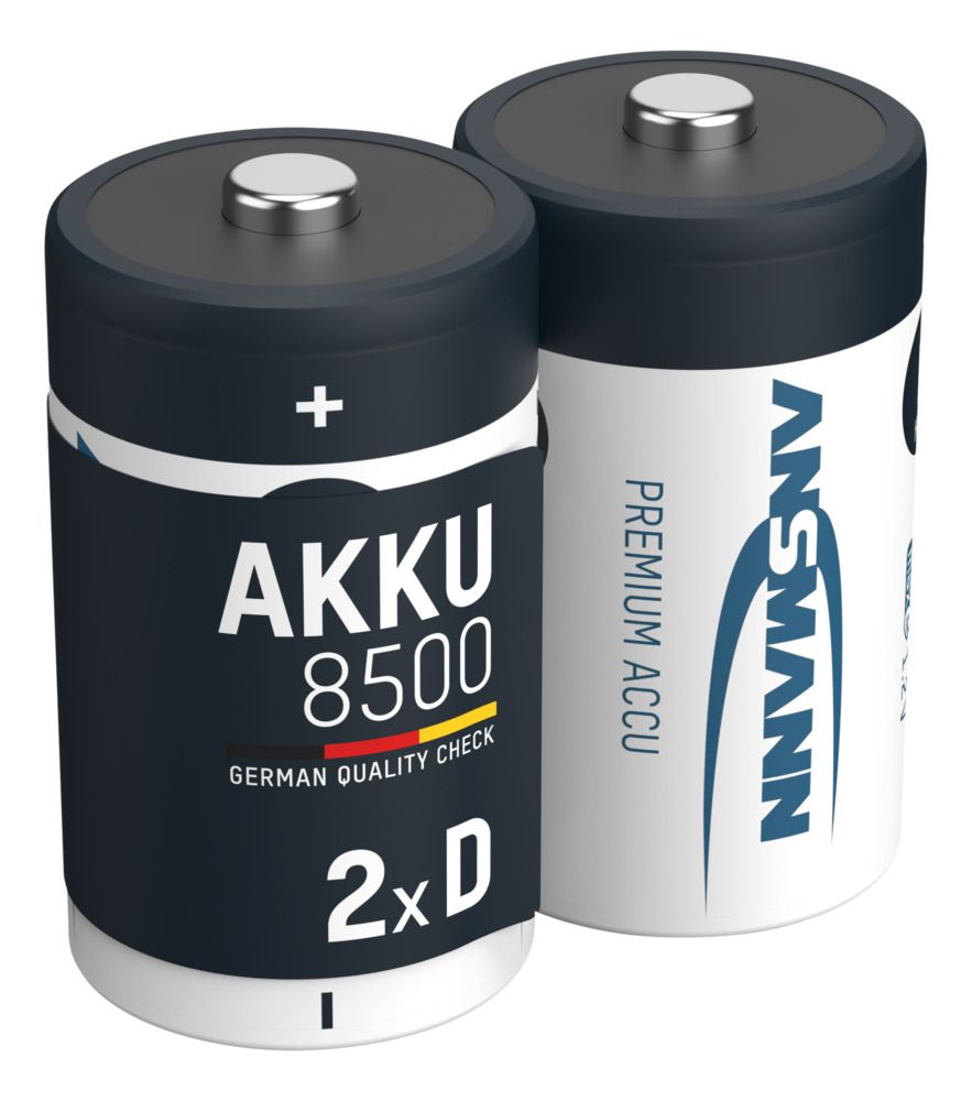 Ansmann Max-E D HR20 8500mAh Pre-Charged Rechargeable Batteries | 2 Pack