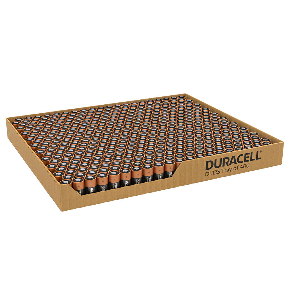 Duracell Lithium DL123 CR123A Battery | Tray of 400