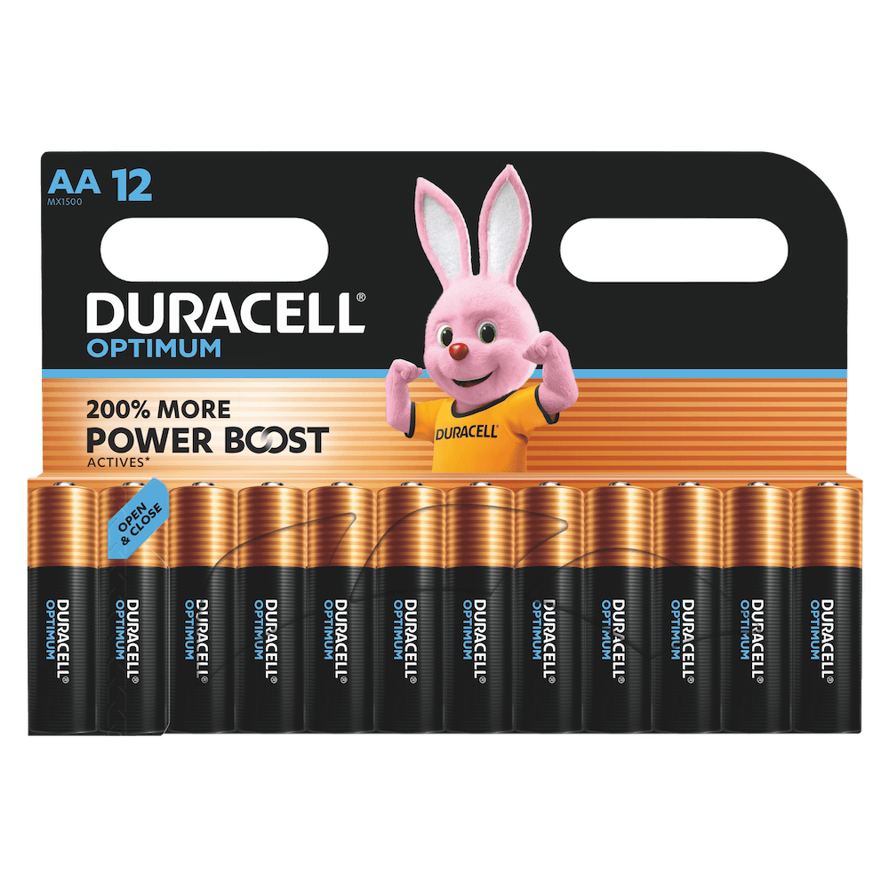 Duracell Optimum AA LR6 Batteries | 12 Pack
