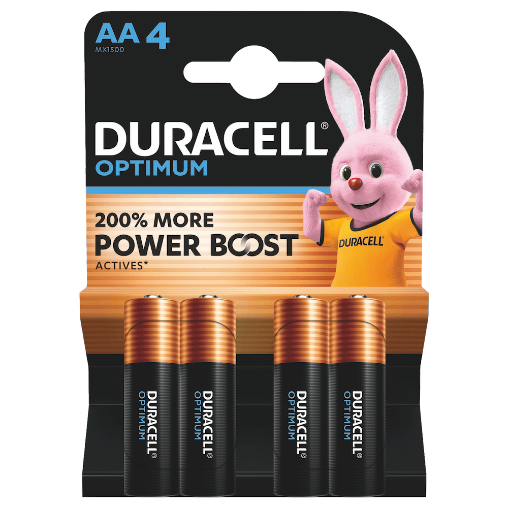 Duracell Optimum AA LR6 Batteries | 4 Pack