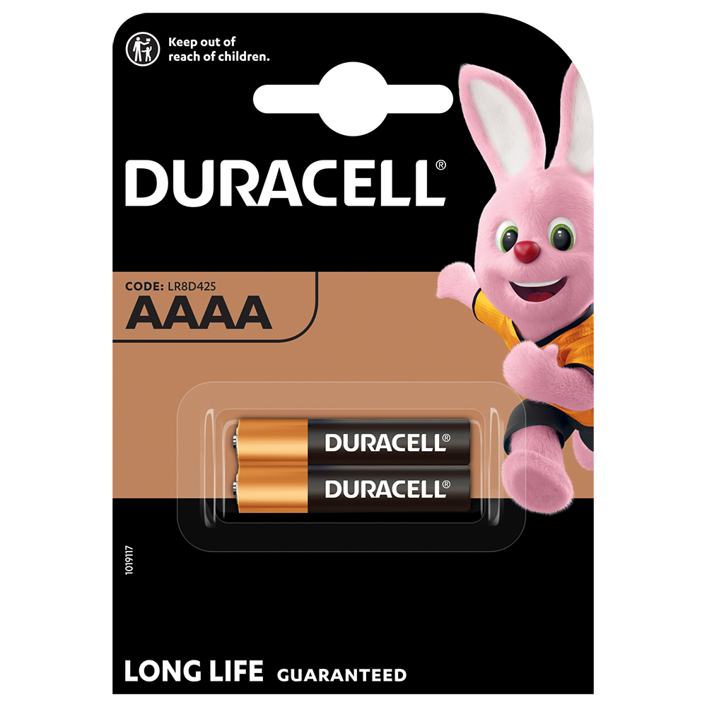 Duracell AAAA MX2500 LR61 Batteries | 2 Pack