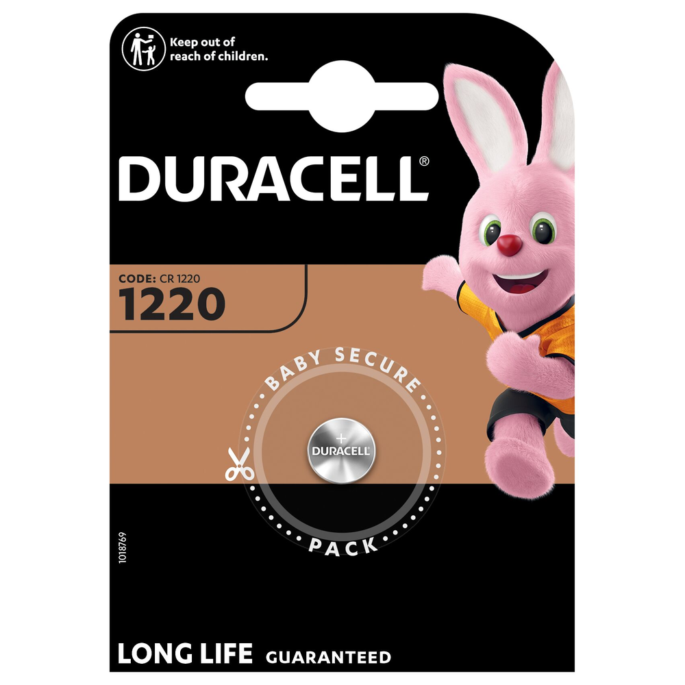 Duracell DL1220 CR1220 Lithium Coin Cell Battery | 1 Pack