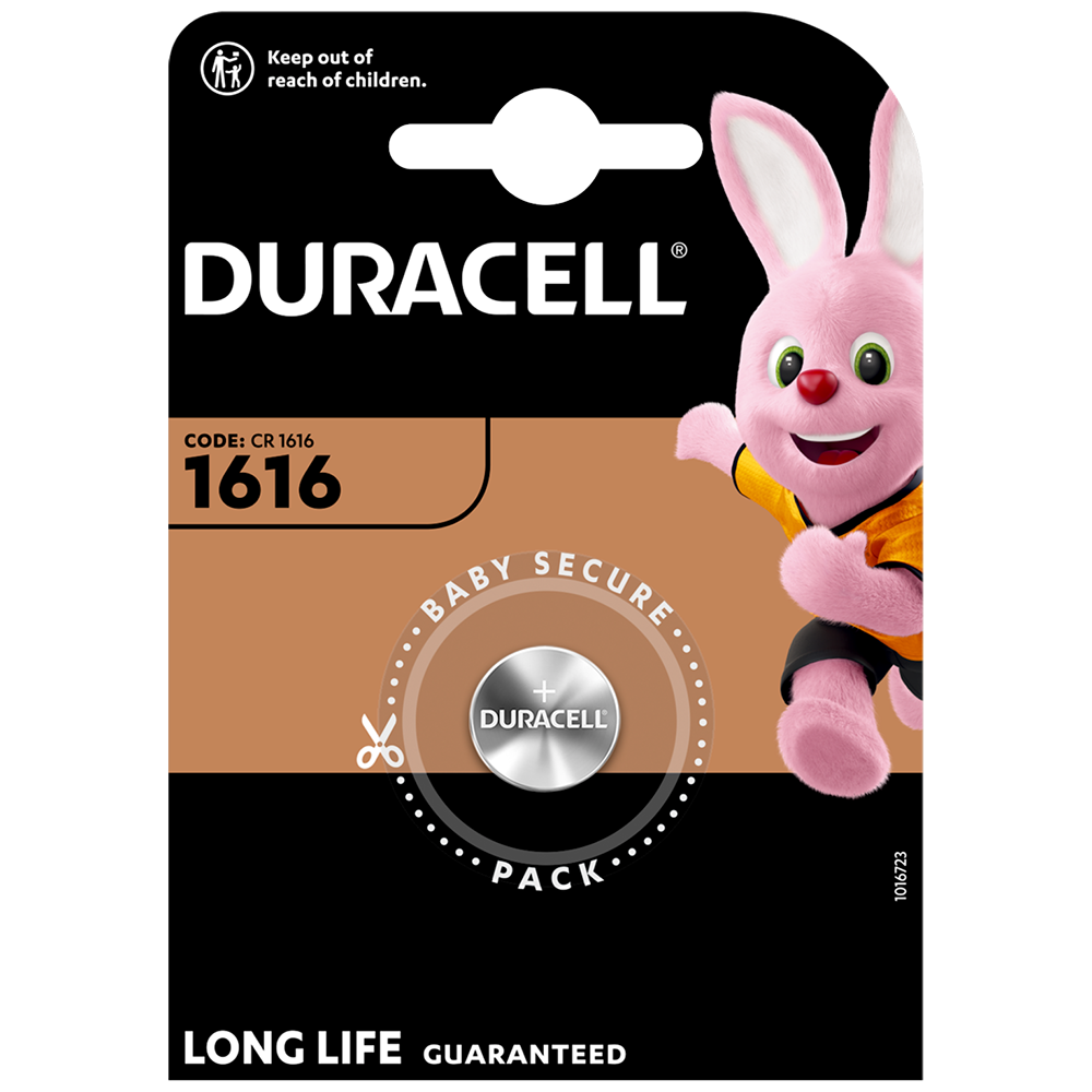 Duracell DL1616 CR1616 Lithium Coin Cell Battery | 1 Pack