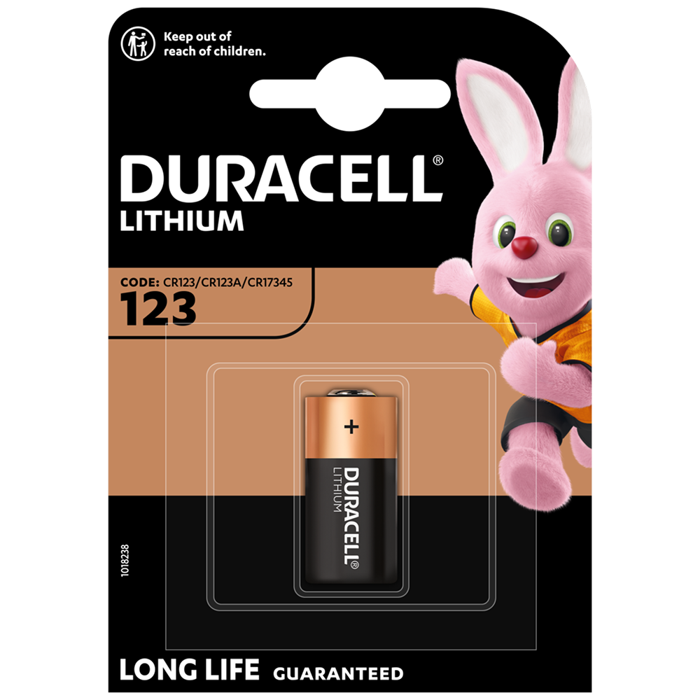 Duracell Lithium DL123 CR123A Battery | 1 Pack