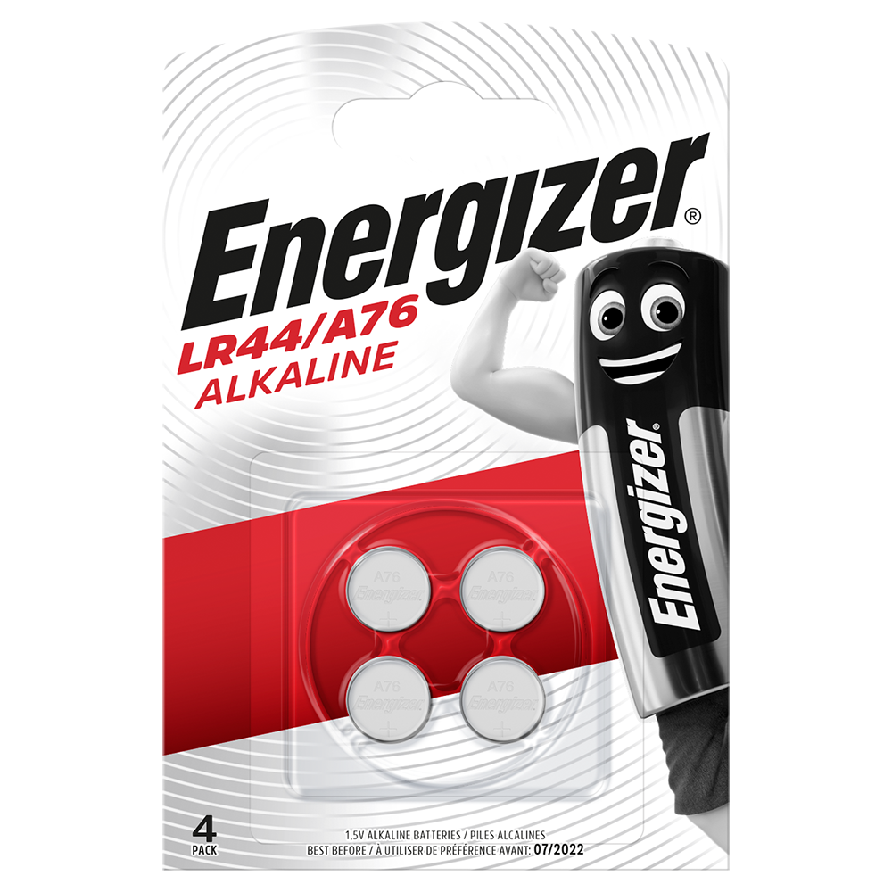 Energizer LR44 A76 Button Cell Batteries | 4 Pack