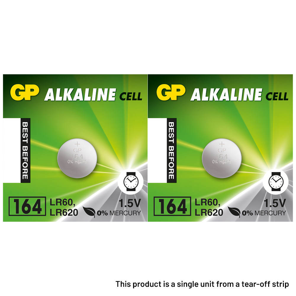 GP 164 LR620 Button Cell Batteries | 2 Pack
