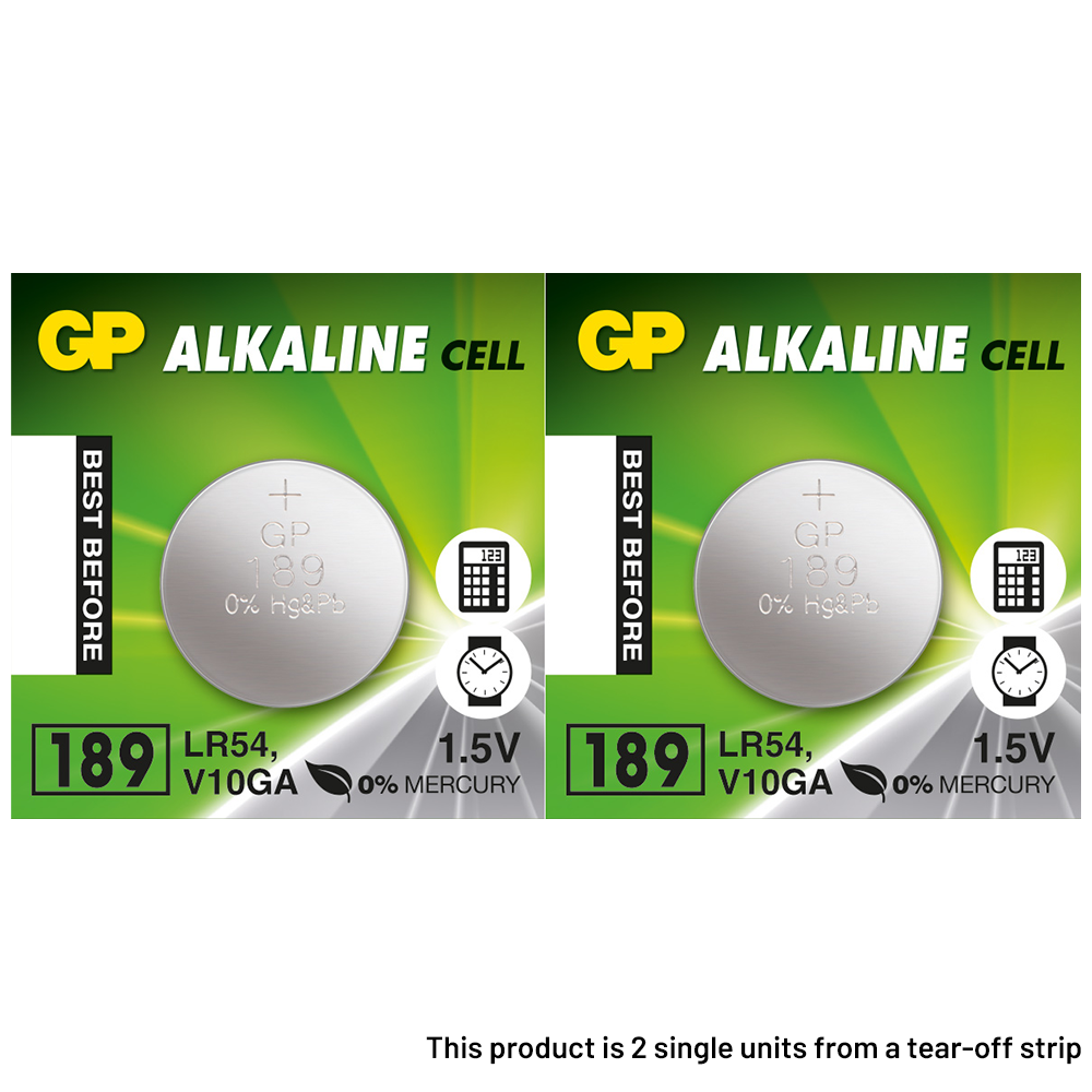 GP 189 LR54 Button Cell Batteries | 2 Pack