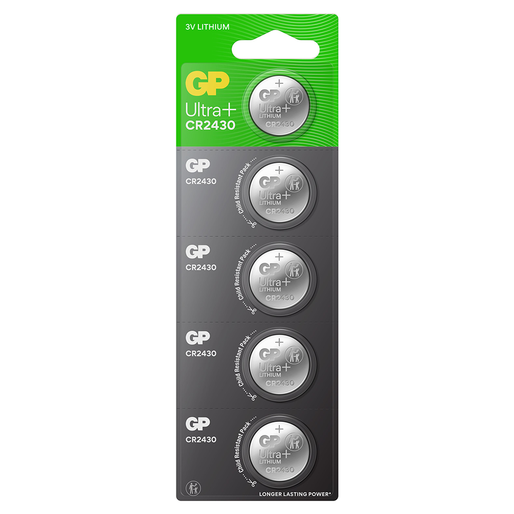 GP CR2430 Coin Cell Batteries | 5 Pack