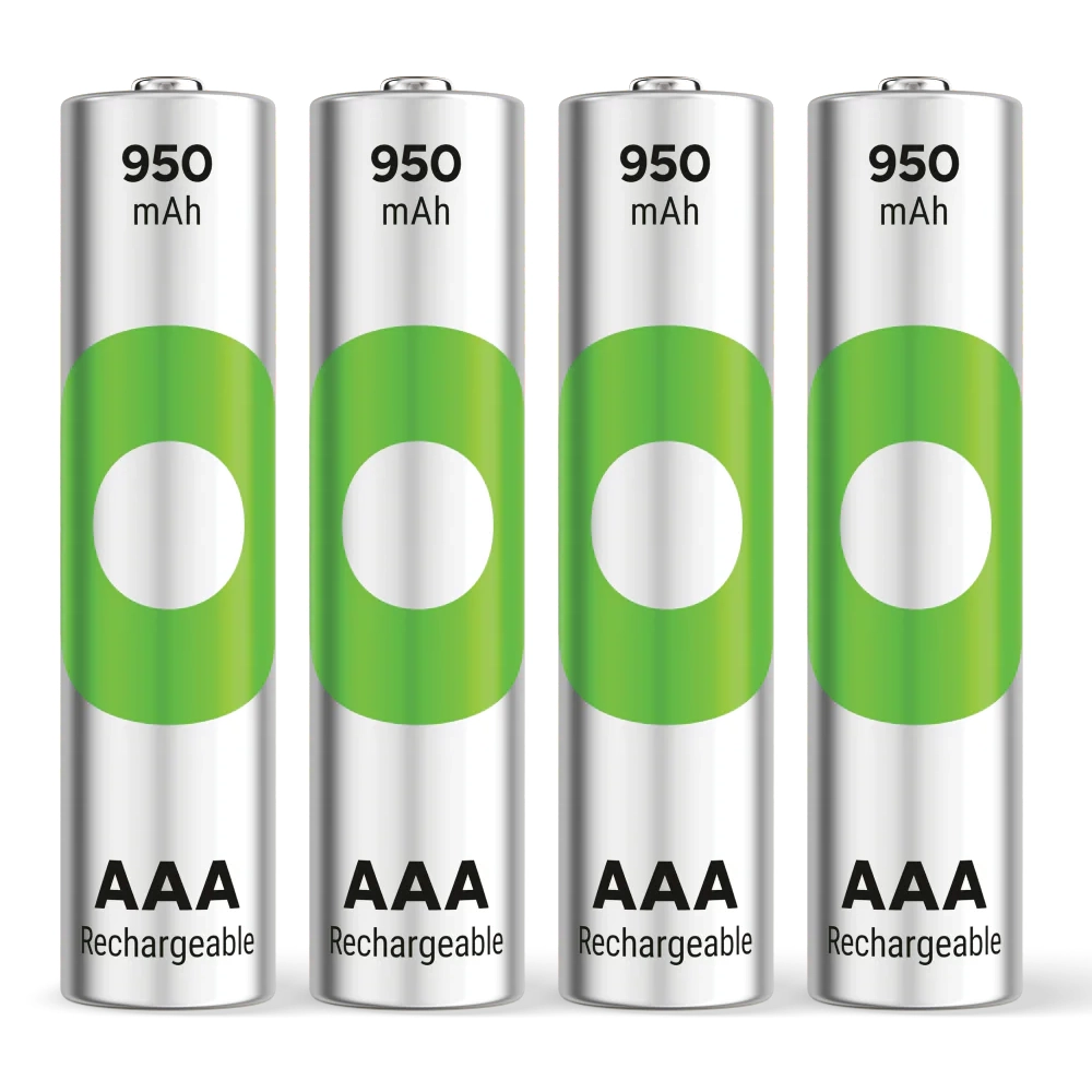 GP ReCyko+ AAA HR03 950mAh Rechargeable Batteries | 4 Pack