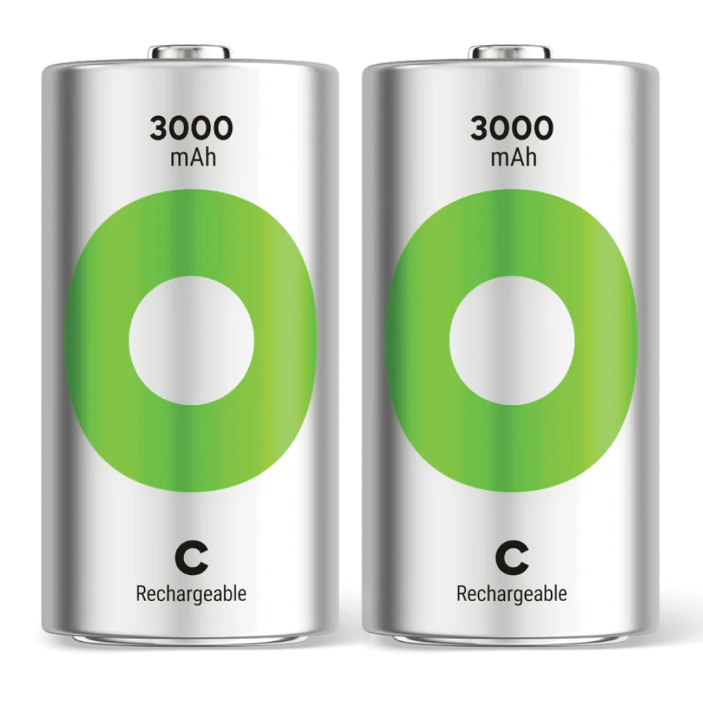 GP ReCyko+ C LR14 3000mAh Rechargeable Batteries | 2 Pack