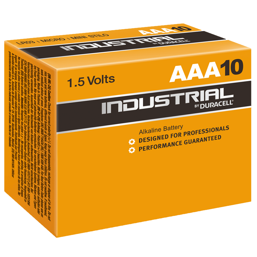 Industrial By Duracell (Procell) AAA ID2400 LR03 Batteries | Box of 10