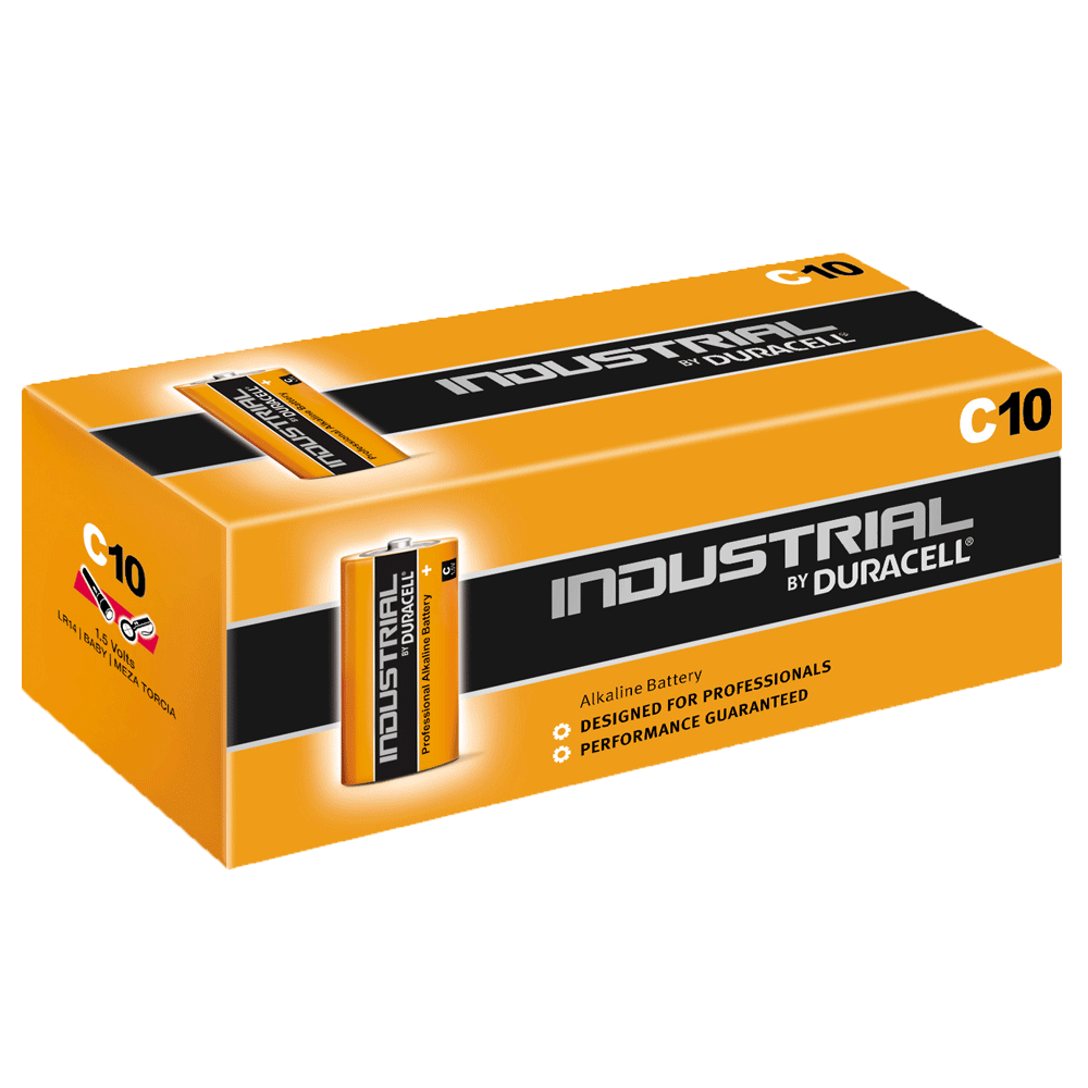 Industrial By Duracell (Procell) C LR14 ID1400 Batteries | Box of 10