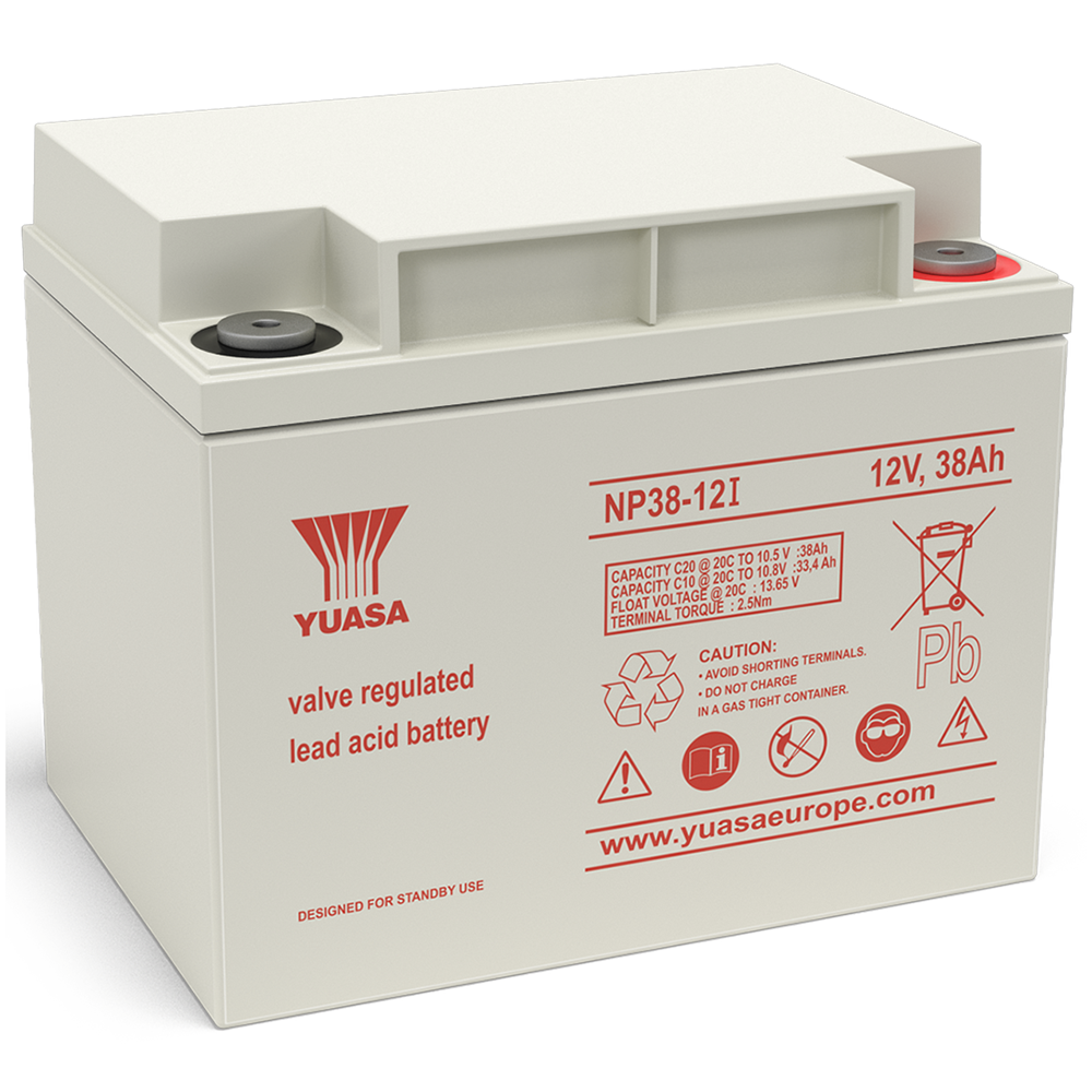 Yuasa NP38-12 VRLA Sealed Lead Acid Battery | 1 Pack