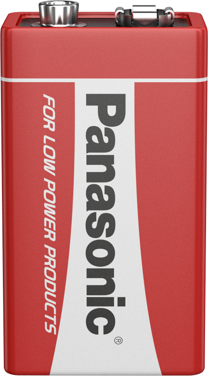 Panasonic Zinc 9V PP3 6LR61 Battery | 12 Pack
