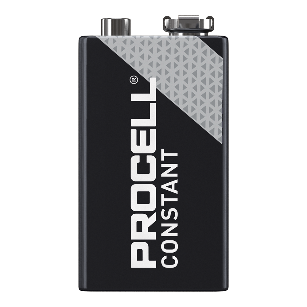 Duracell Procell Constant 9V PP3 6LR61 PC1604 Batteries | Box of 50