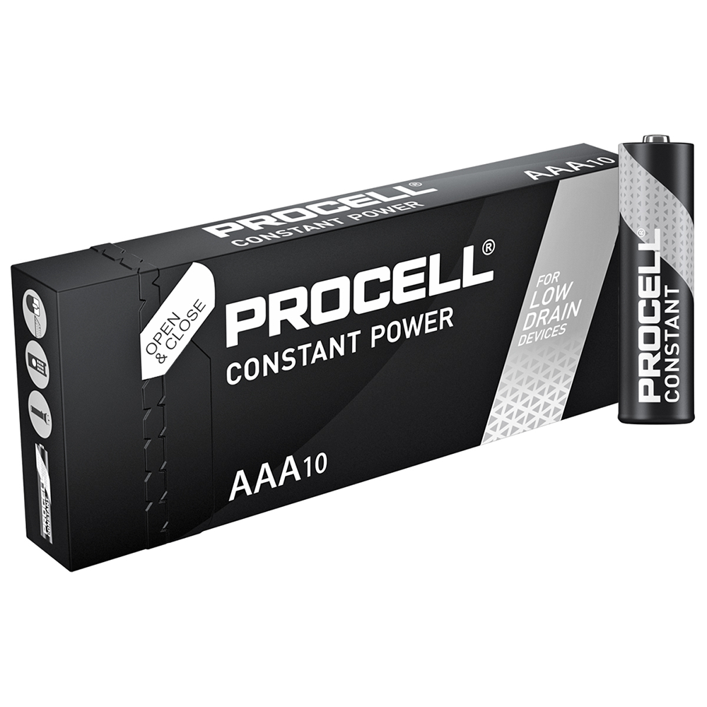 Duracell Procell Constant AAA PC2400 LR03 Batteries | Box of 10