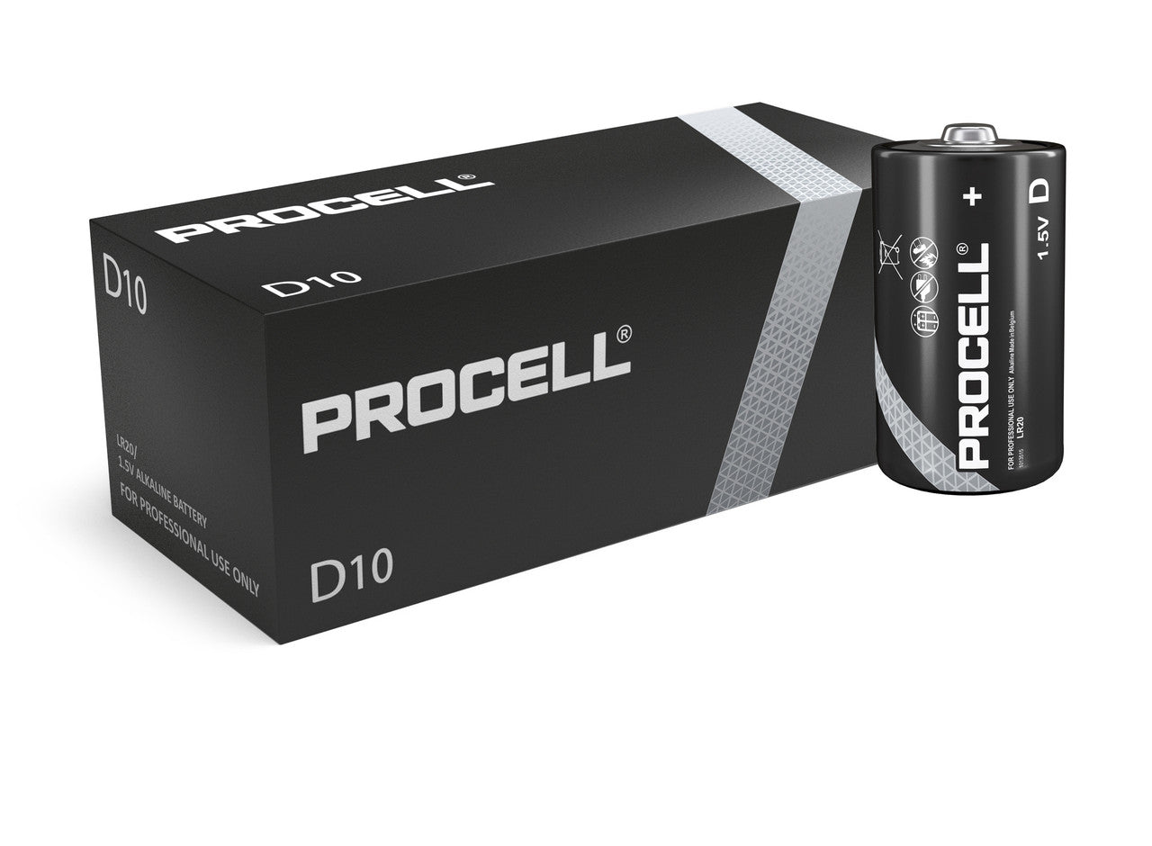 Duracell Procell Constant D LR20 PC1300 Batteries | Box of 10