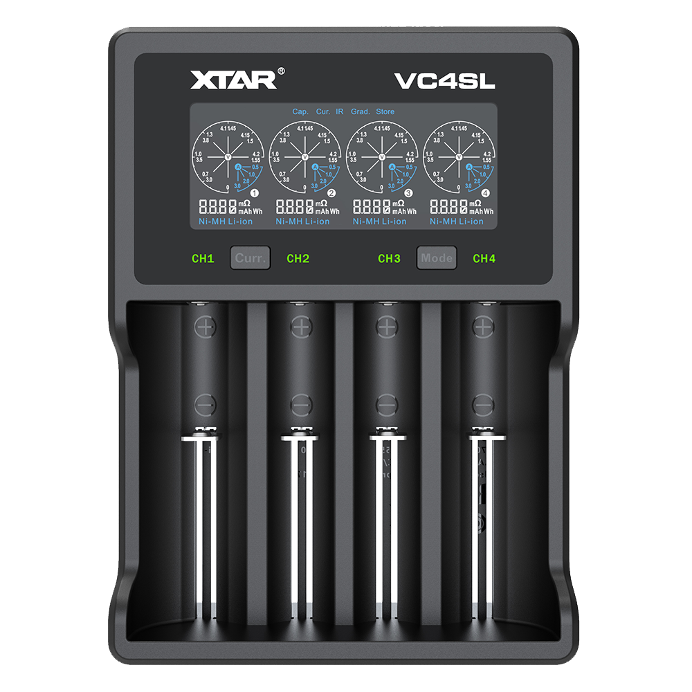 Xtar VC4SL USB Battery Charger for Li-Ion and NiMH Batteries
