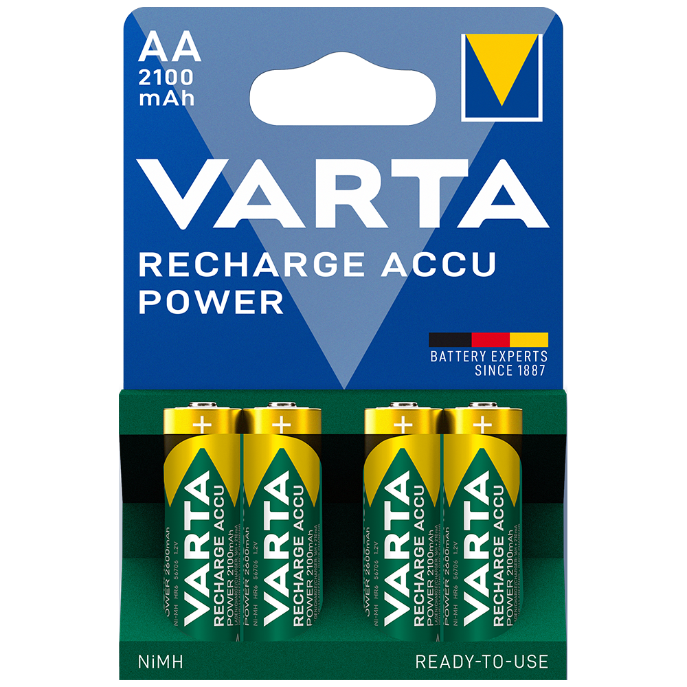 Varta Accu AA HR6 2100mAh Rechargeable Batteries | 4 Pack