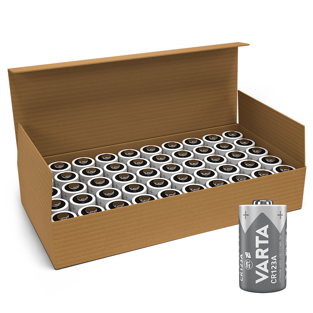 Varta CR123A Bulk Batteries | Industrial Engineer Pack of 50