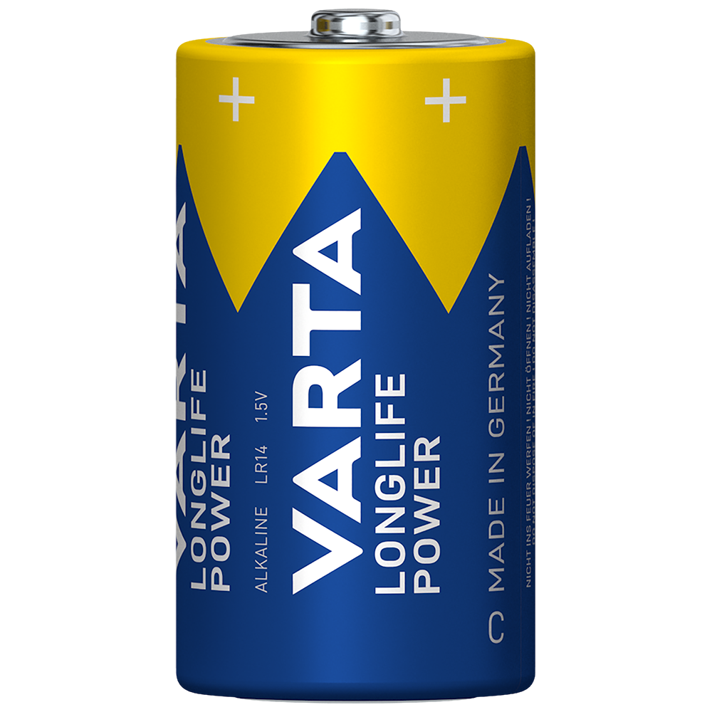 Varta Longlife Power C LR14 Alkaline Batteries | 4 Pack