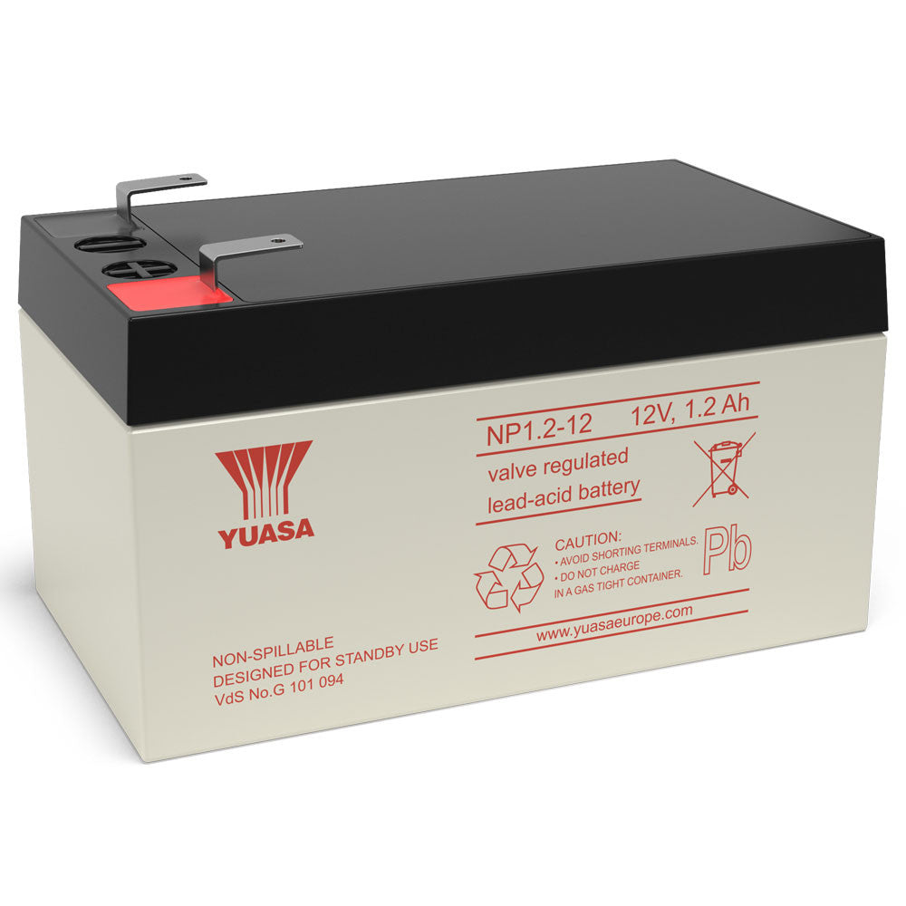 Yuasa NP1.2-12S VRLA Sealed Lead Acid Battery | 1 Pack