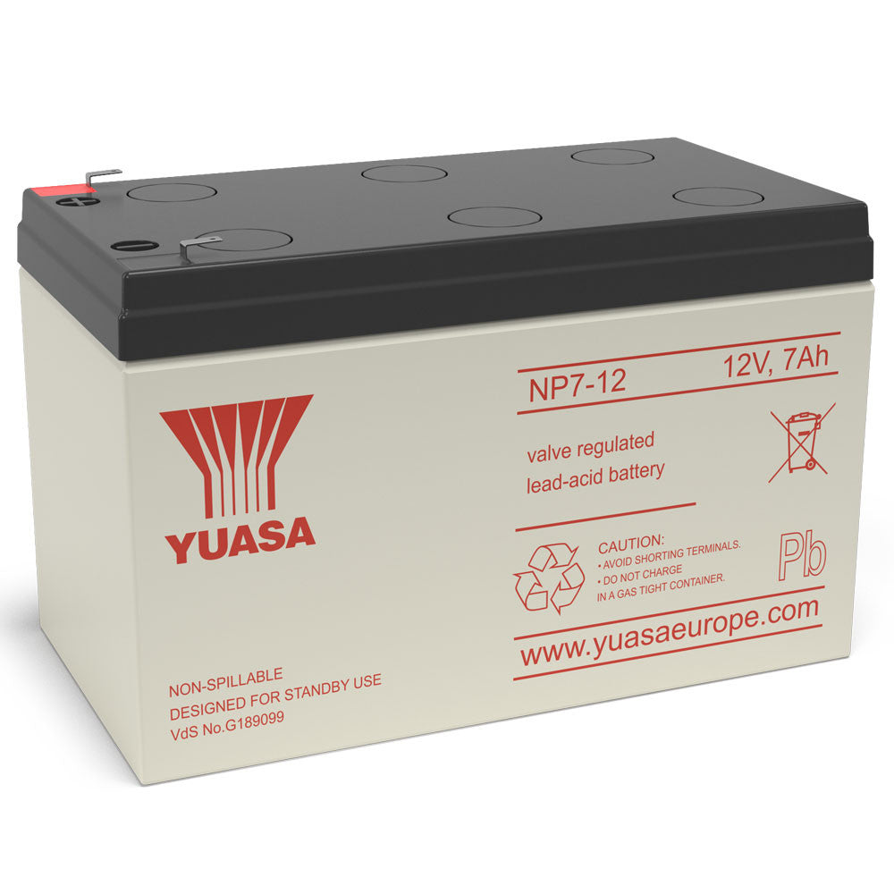 Yuasa NP7-12 VRLA Sealed Lead Acid Battery | 1 Pack