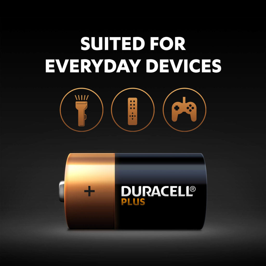 Duracell Plus C LR14 Batteries | 2 Pack