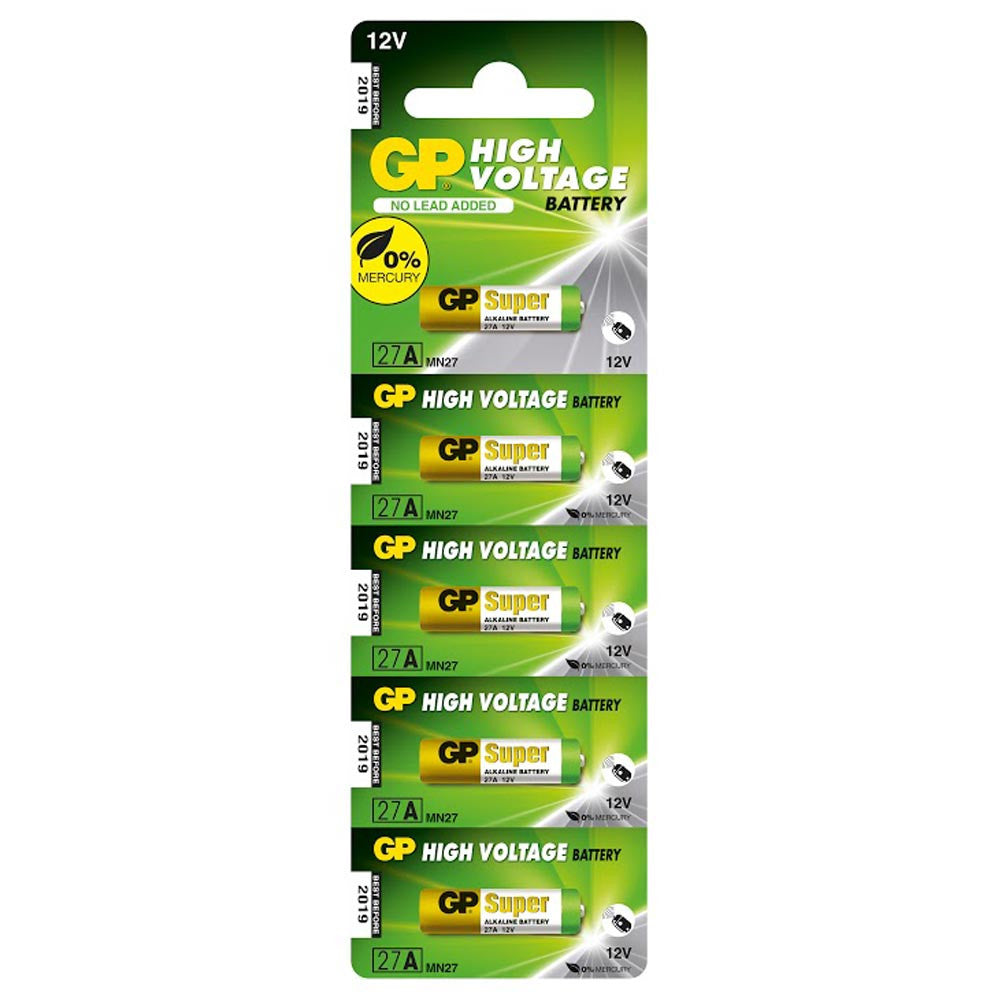 GP 27A A27 MN27 Batteries | 5 Pack