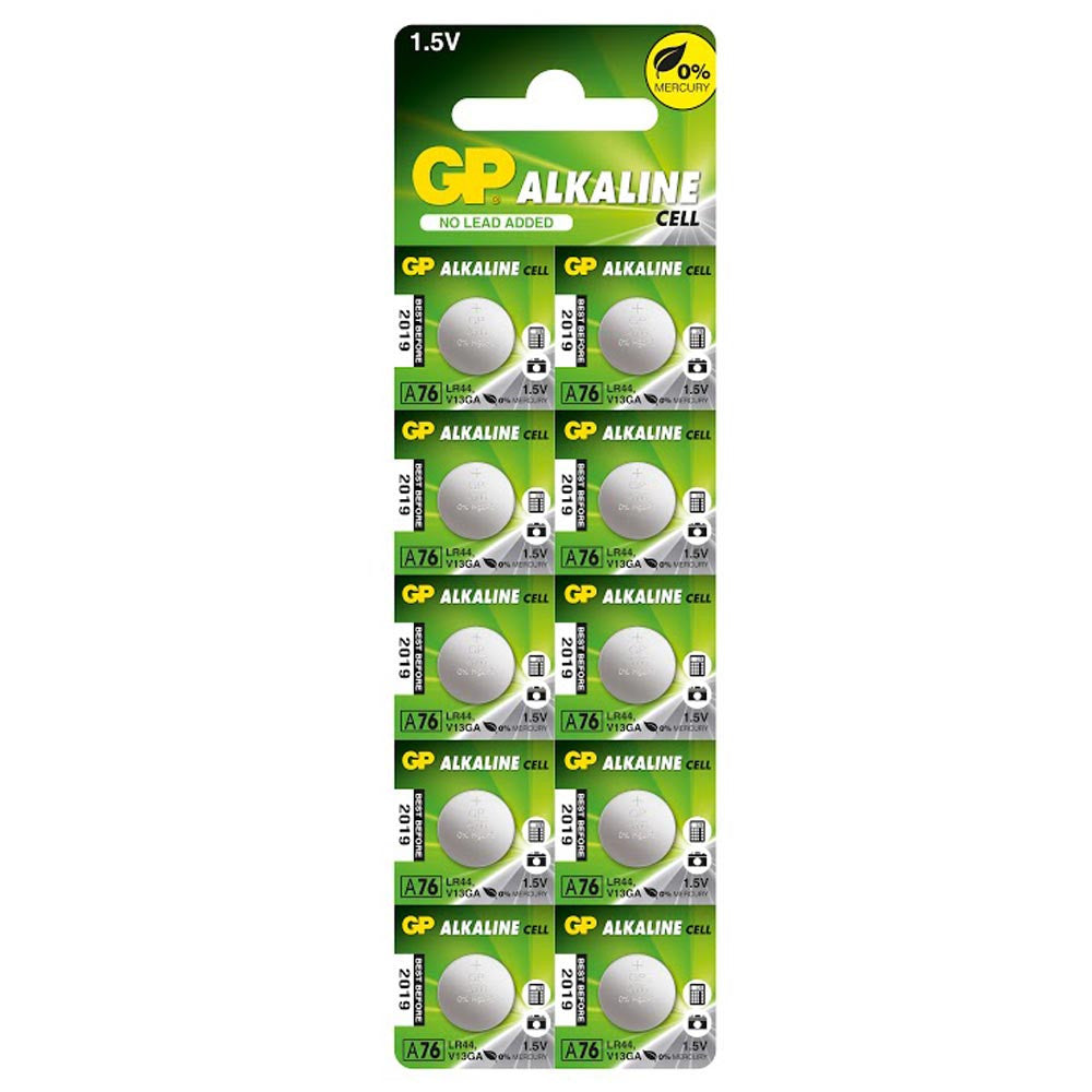 GP A76 LR44 Button Cell Batteries | 10 Pack