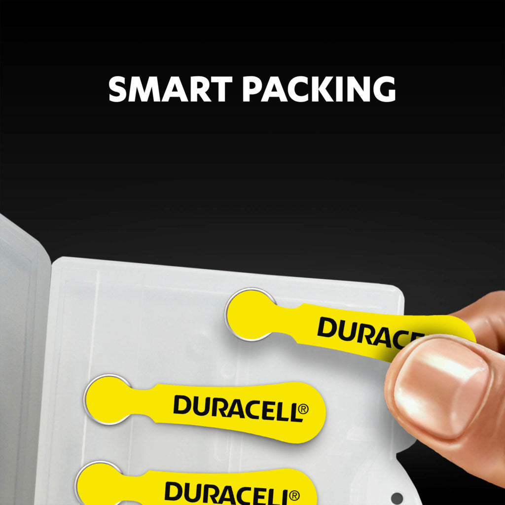 Duracell Activair Size 10 | Yellow | Easytab Hearing Aid Batteries | 60 pack