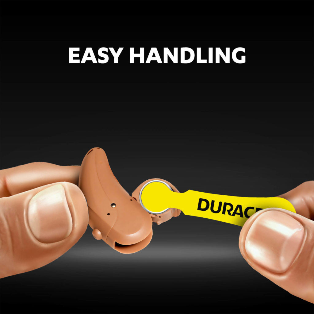 Duracell Activair Size 10 | Yellow | Easytab Hearing Aid Batteries | 6 Pack