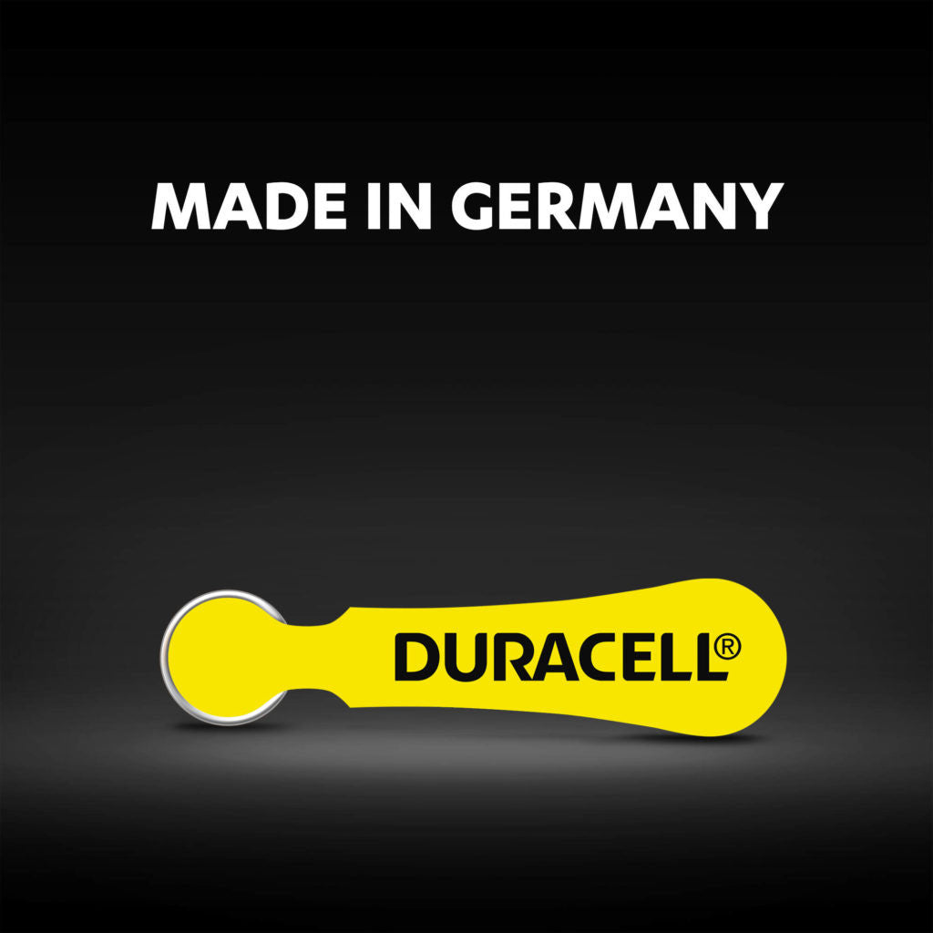 Duracell Activair Size 10 | Yellow | Easytab Hearing Aid Batteries | 6 Pack