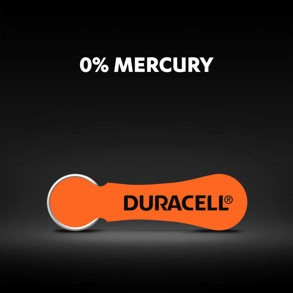 Duracell Activair Size 13 | Orange | Easytab Hearing Aid Batteries | 6 Pack