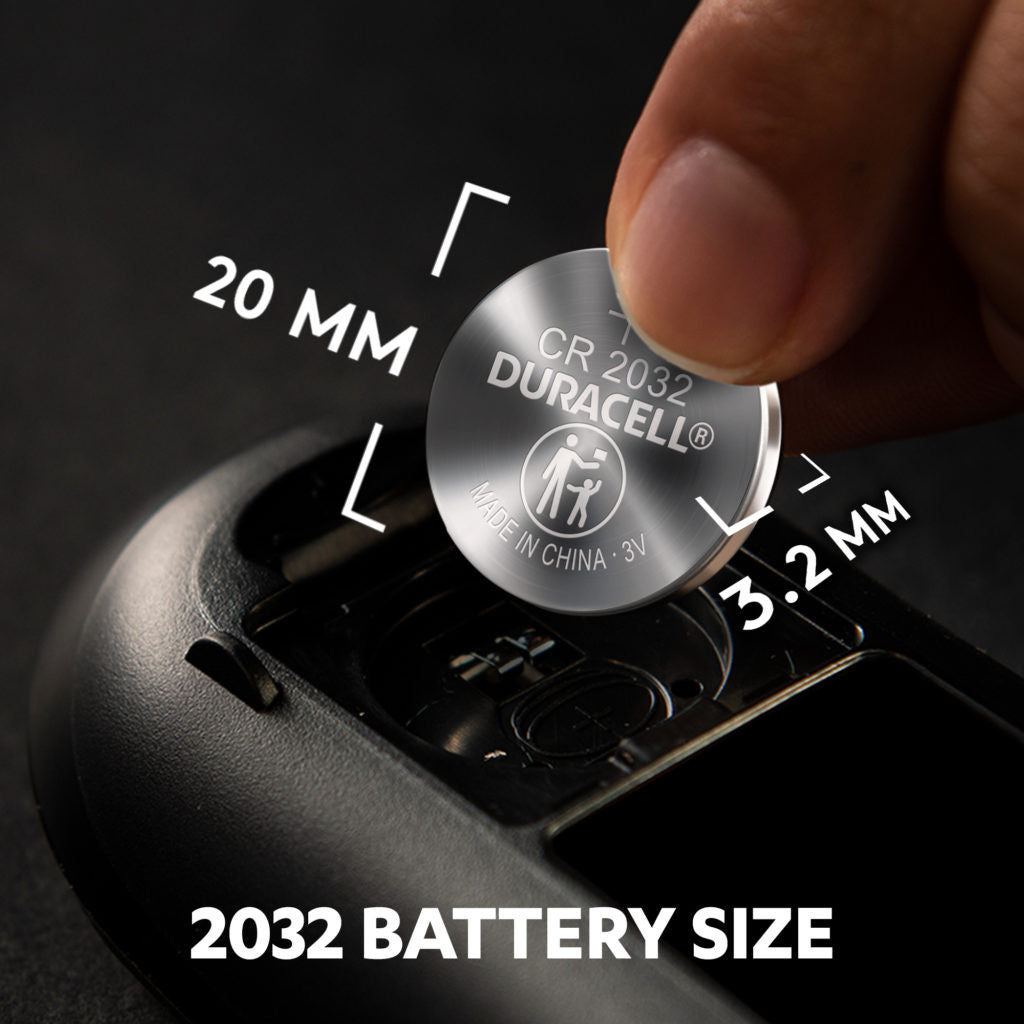 Duracell DL2032 CR2032 Lithium Coin Cell Batteries | 4 Pack