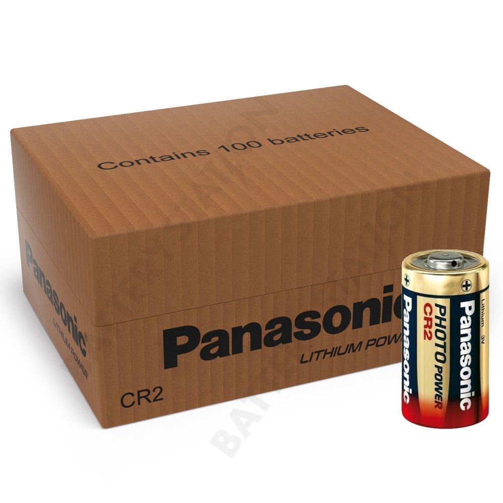 Panasonic CR2 Lithium Photo Battery | 100 Pack