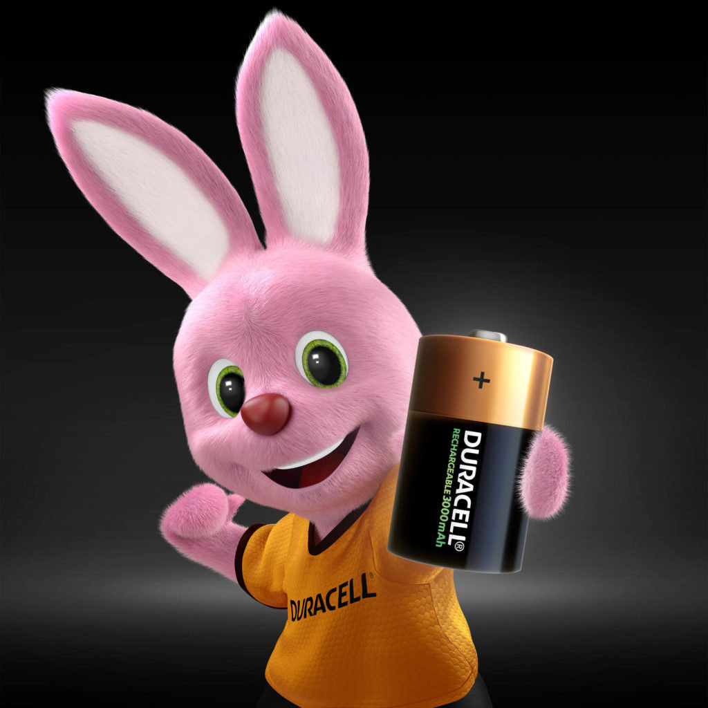 Duracell Rechargeable D HR20 3000mAh Rechargeable Batteries | 2 Pack