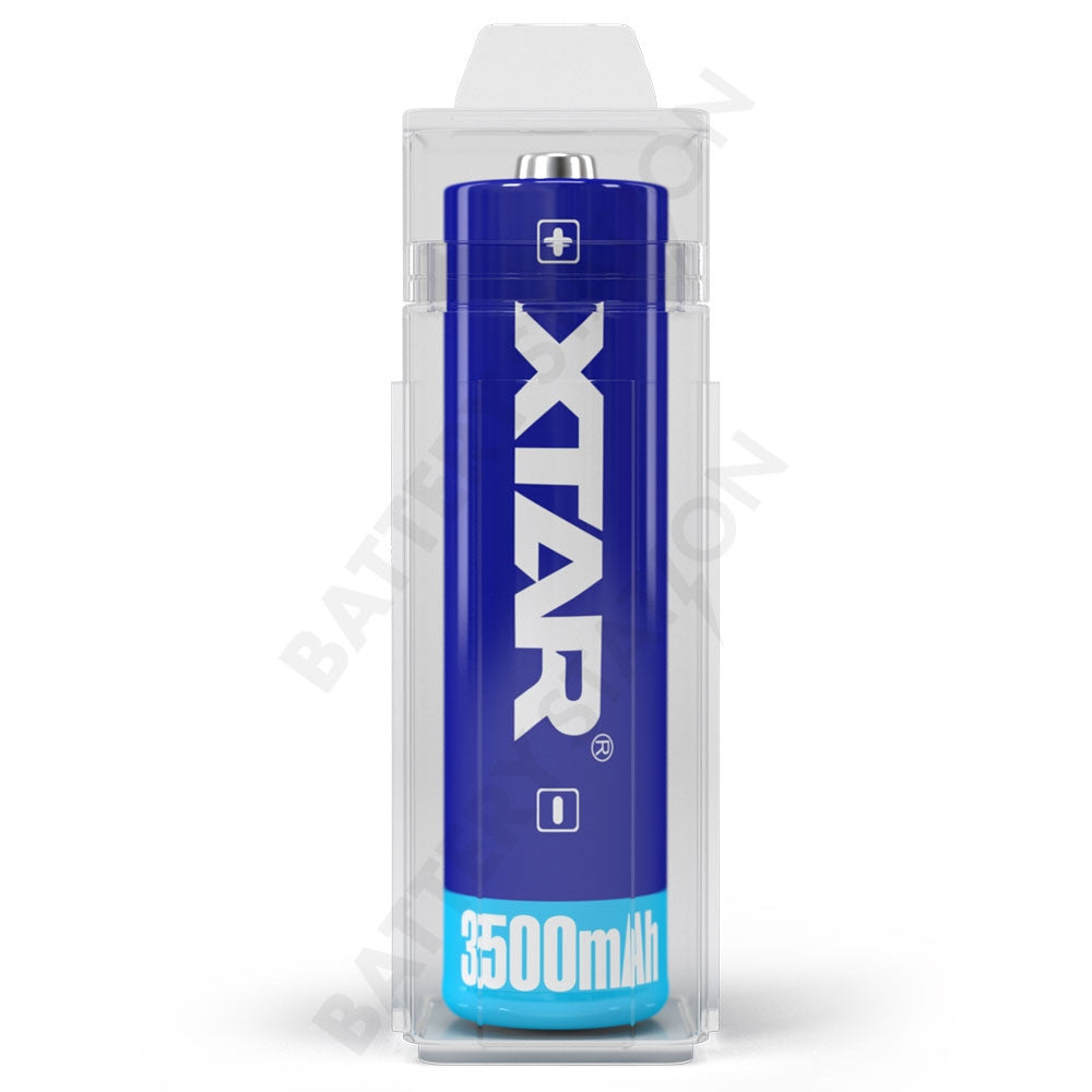 Xtar 18650 3.6V/3.7V LED Flashlight 3500mAh Button-Top Rechargeable Battery