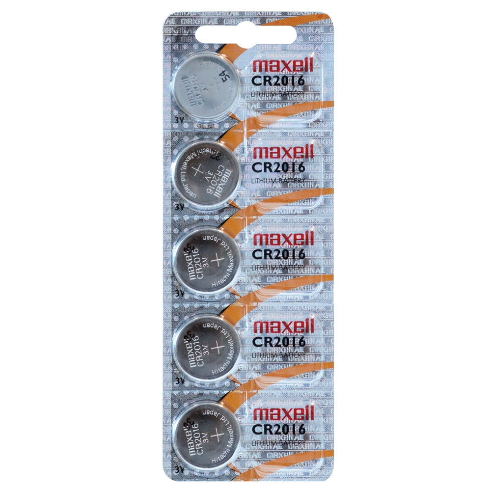 Maxell CR2016 Coin Cell Batteries | 5 Pack
