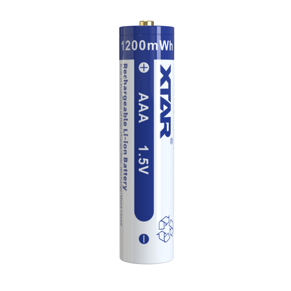 Xtar 1.5V AAA 800mAh Lithium Rechargeable Batteries | 4 Pack